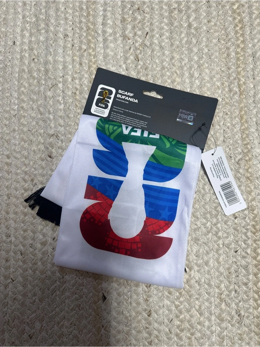 NEW FIFA World Cup White Canada Mexico Scarf